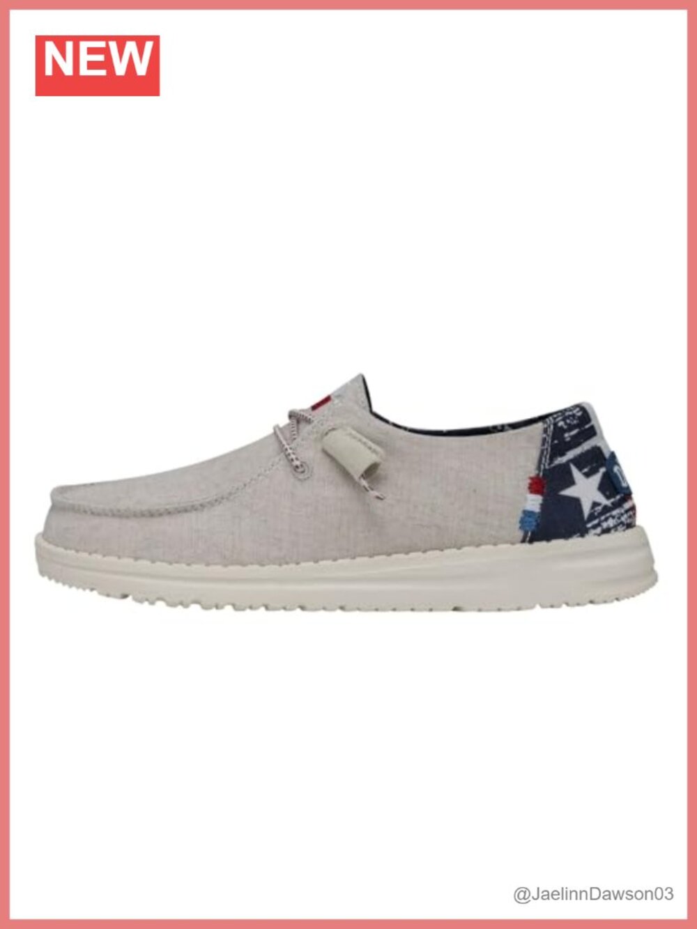 HEYDUDE Wendy Loafer for Kids - Textile Upper with Lace Detailing, Removable